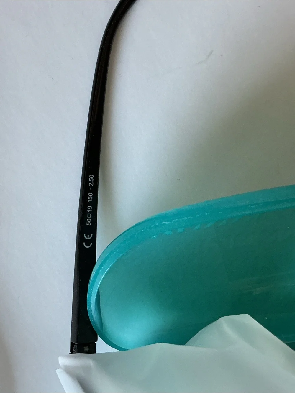 Zenni Eyeglasses +2.50 & Case Black